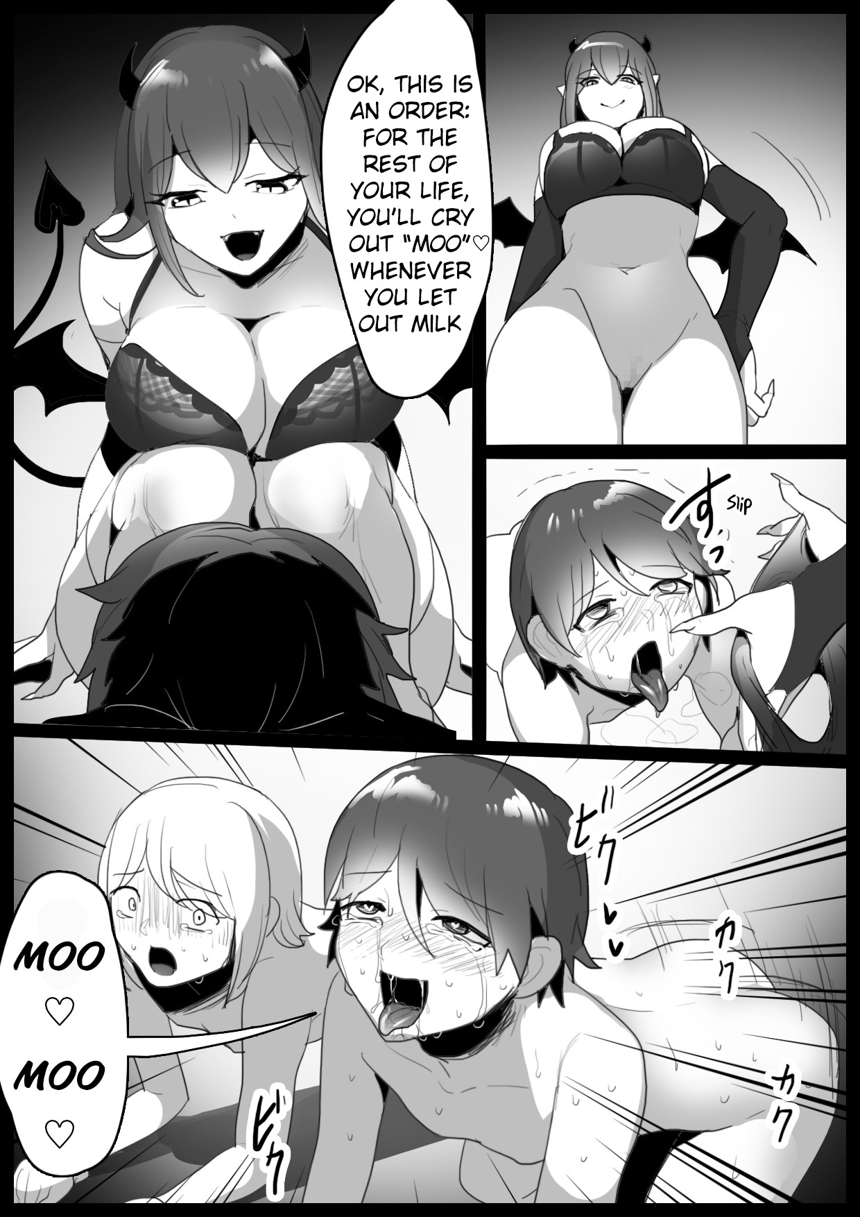 Hentai Manga Comic-Sakubatsu ~Turned into Livestock and Getting our Penises Milked by Succubus Sisters~-Read-18